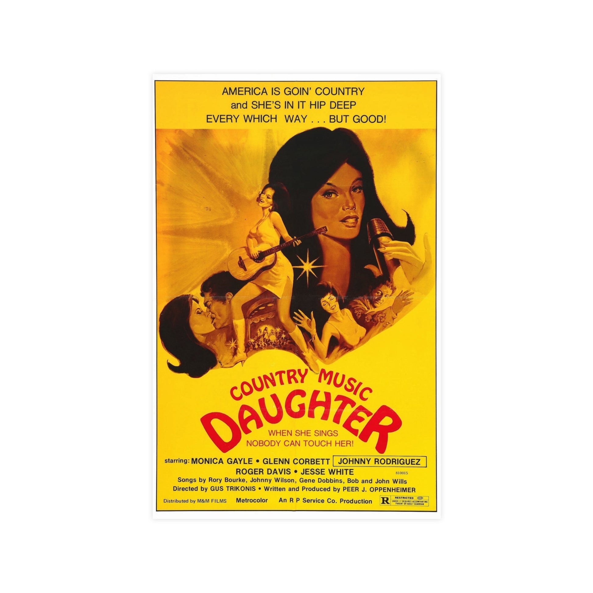 COUNTRY MUSIC DAUGHTER (NASHVILLE GIRL) 1976 - Paper Movie Poster-11″ x 17″ (Vertical)-The Sticker Space