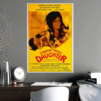 COUNTRY MUSIC DAUGHTER (NASHVILLE GIRL) 1976 - Paper Movie Poster-The Sticker Space