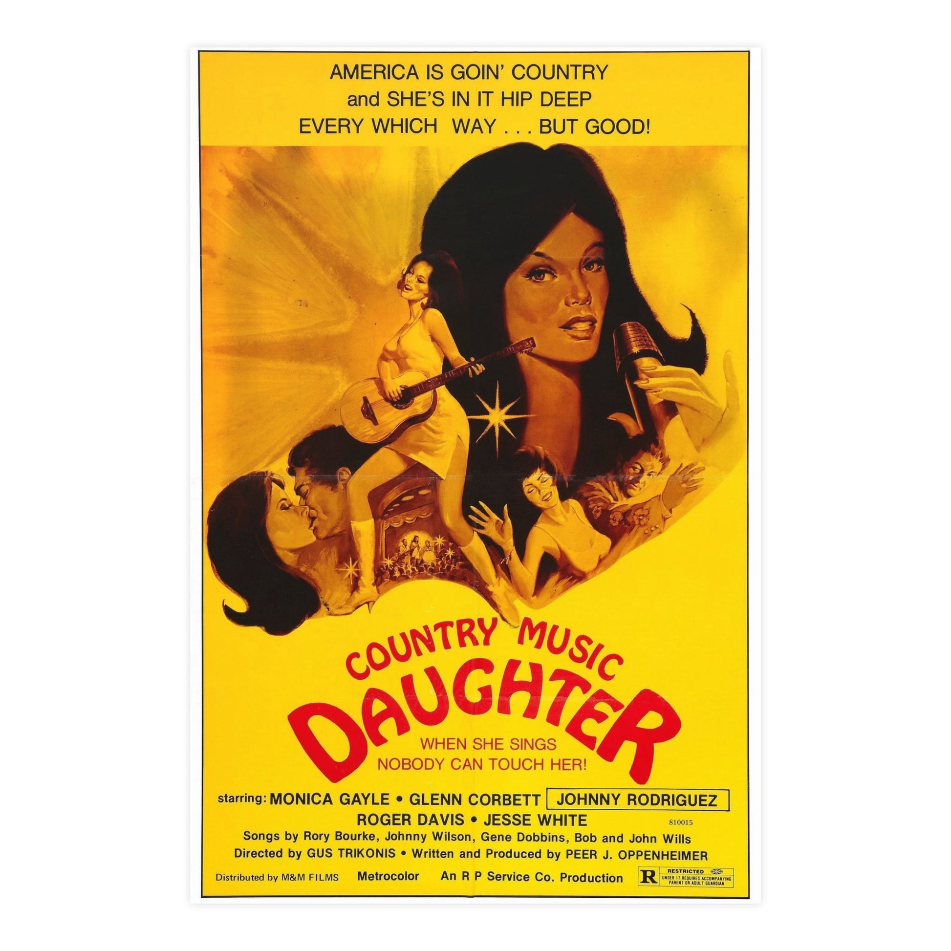 COUNTRY MUSIC DAUGHTER (NASHVILLE GIRL) 1976 - Paper Movie Poster-24″ x 36″ (Vertical)-The Sticker Space