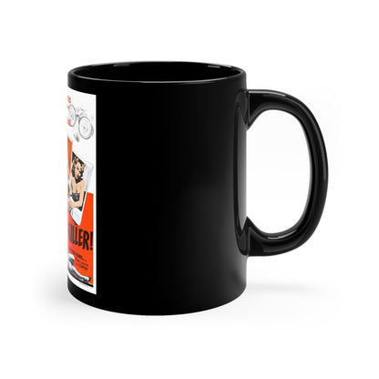 COVER GIRL KILLER 1959 Movie Poster - Black Coffee Cup 11oz-11oz-The Sticker Space