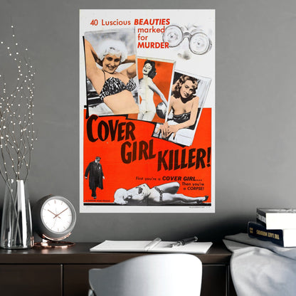 COVER GIRL KILLER 1959 - Paper Movie Poster-The Sticker Space