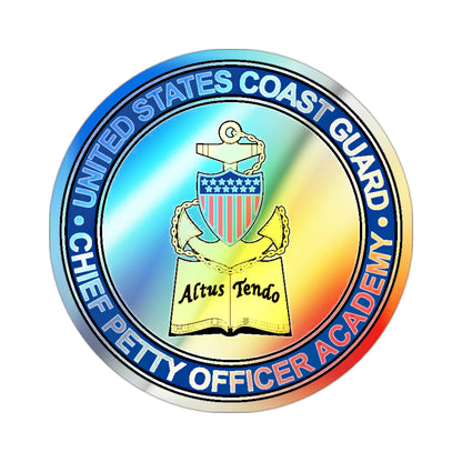CPO Academy (U.S. Coast Guard) Holographic STICKER Die-Cut Vinyl Decal-2 Inch-The Sticker Space