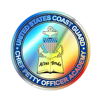 CPO Academy (U.S. Coast Guard) Holographic STICKER Die-Cut Vinyl Decal-3 Inch-The Sticker Space