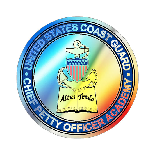 CPO Academy (U.S. Coast Guard) Holographic STICKER Die-Cut Vinyl Decal-6 Inch-The Sticker Space
