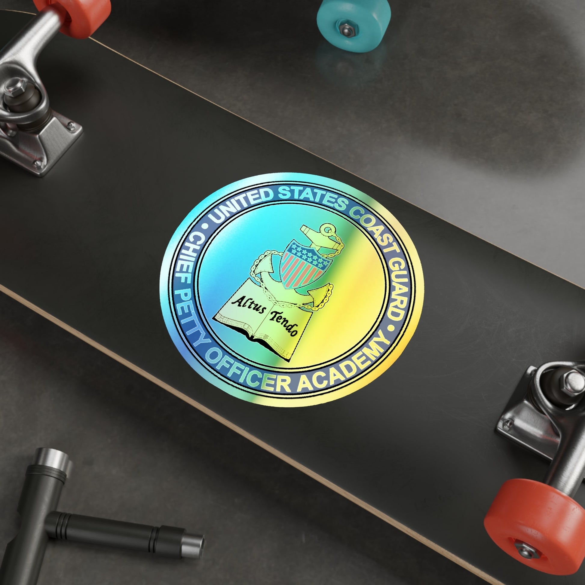 CPO Academy (U.S. Coast Guard) Holographic STICKER Die-Cut Vinyl Decal-The Sticker Space