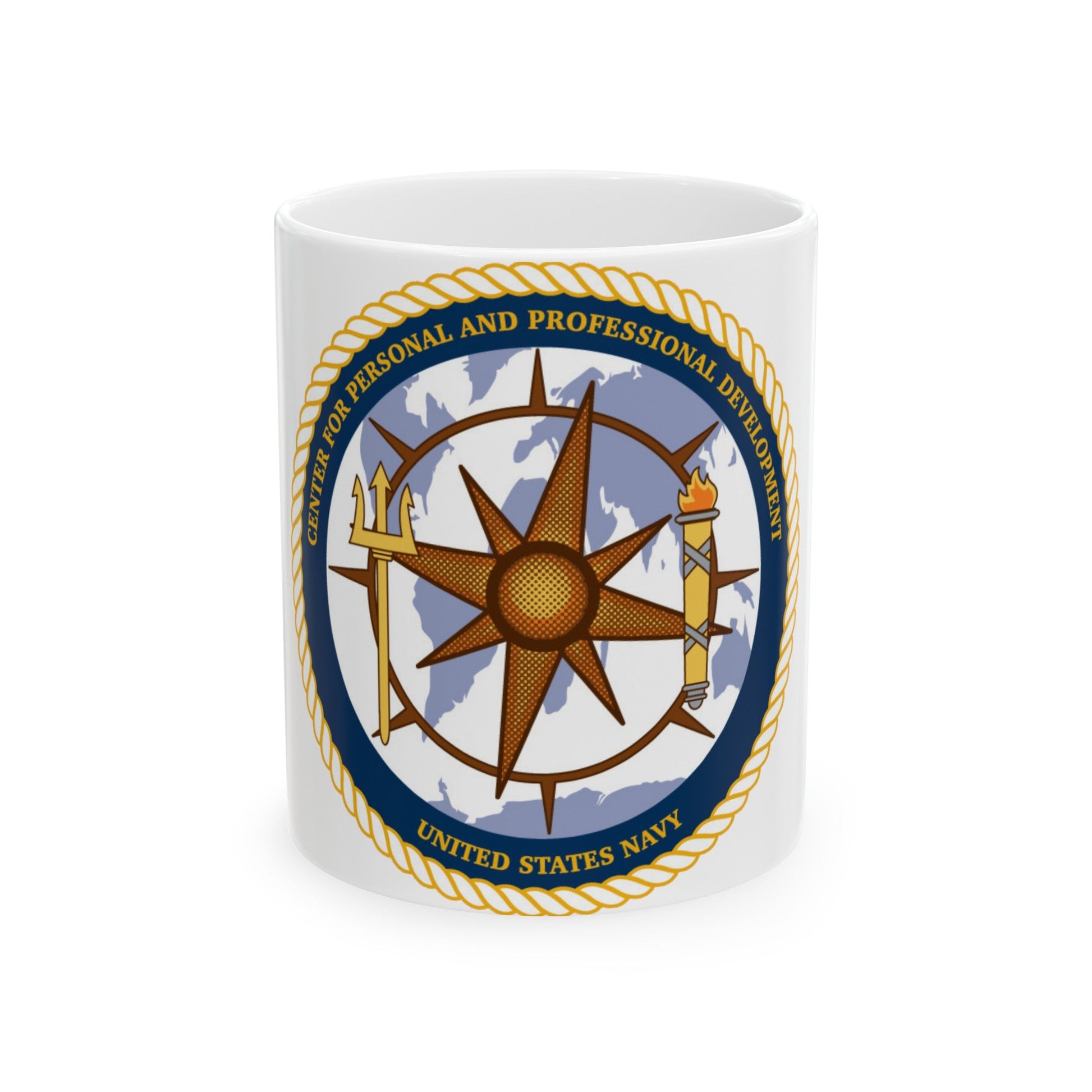 CPPD Center for Personal & Prof Development (U.S. Navy) White Coffee Mug-11oz-The Sticker Space