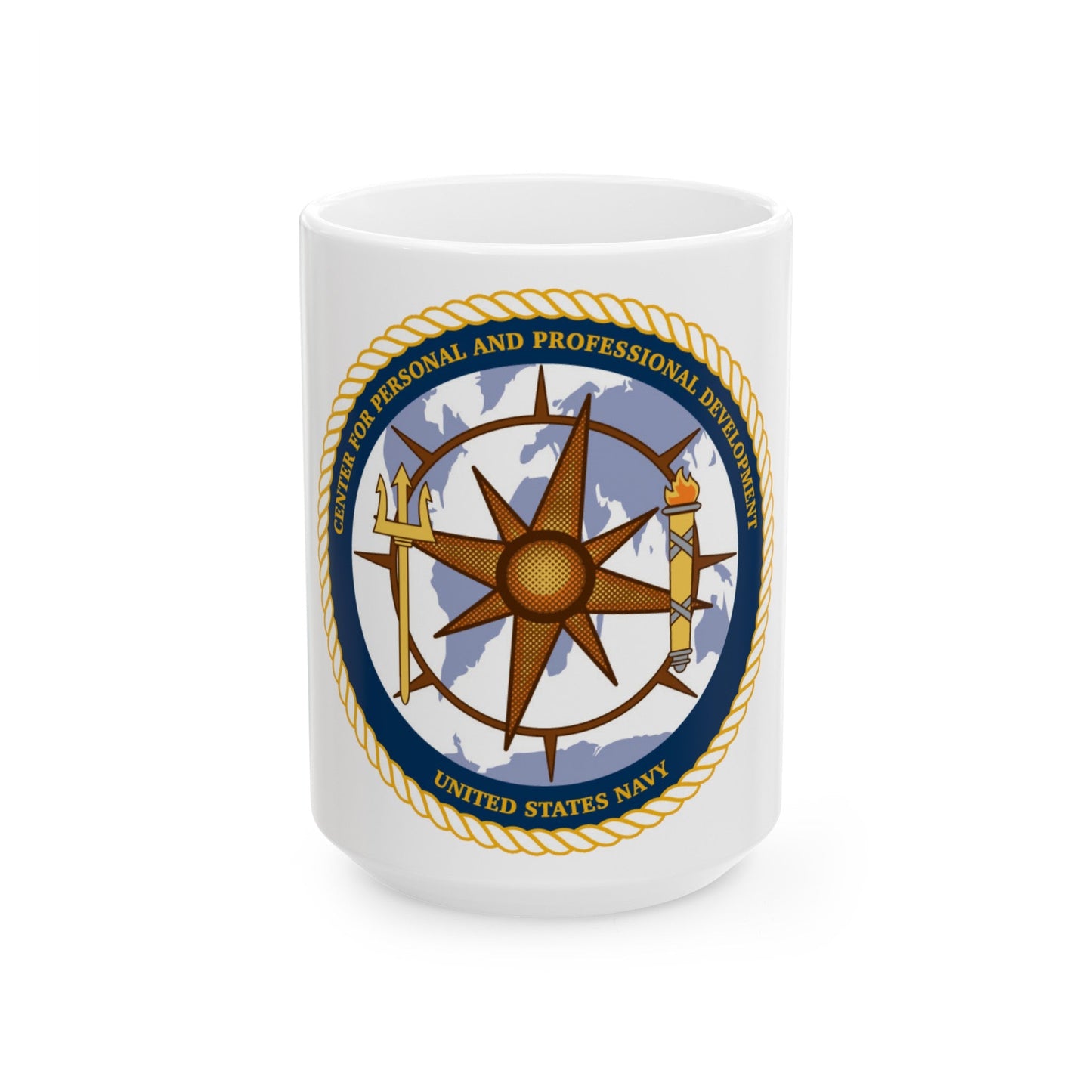 CPPD Center for Personal & Prof Development (U.S. Navy) White Coffee Mug-15oz-The Sticker Space