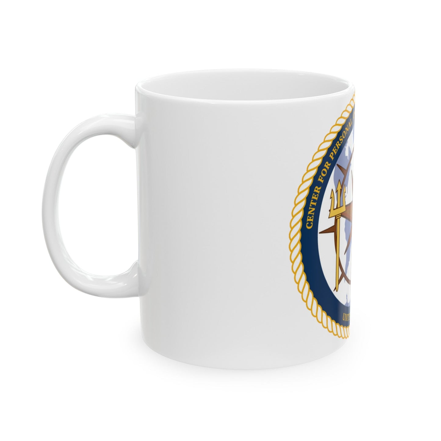 CPPD Center for Personal & Prof Development (U.S. Navy) White Coffee Mug-The Sticker Space