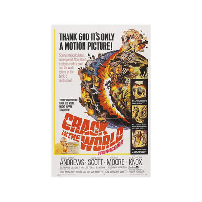 CRACK IN THE WORLD 1960 - Paper Movie Poster-11″ x 17″ (Vertical)-The Sticker Space