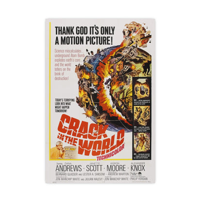 CRACK IN THE WORLD 1960 - Paper Movie Poster-16″ x 24″ (Vertical)-The Sticker Space