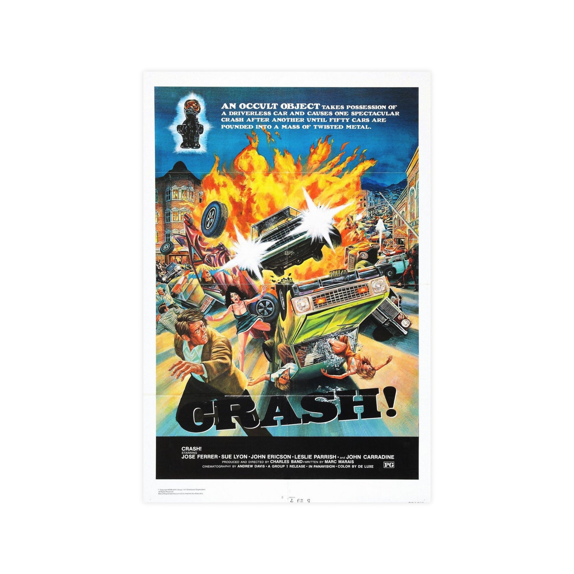 CRASH 1977 - Paper Movie Poster-12″ x 18″ (Vertical)-The Sticker Space