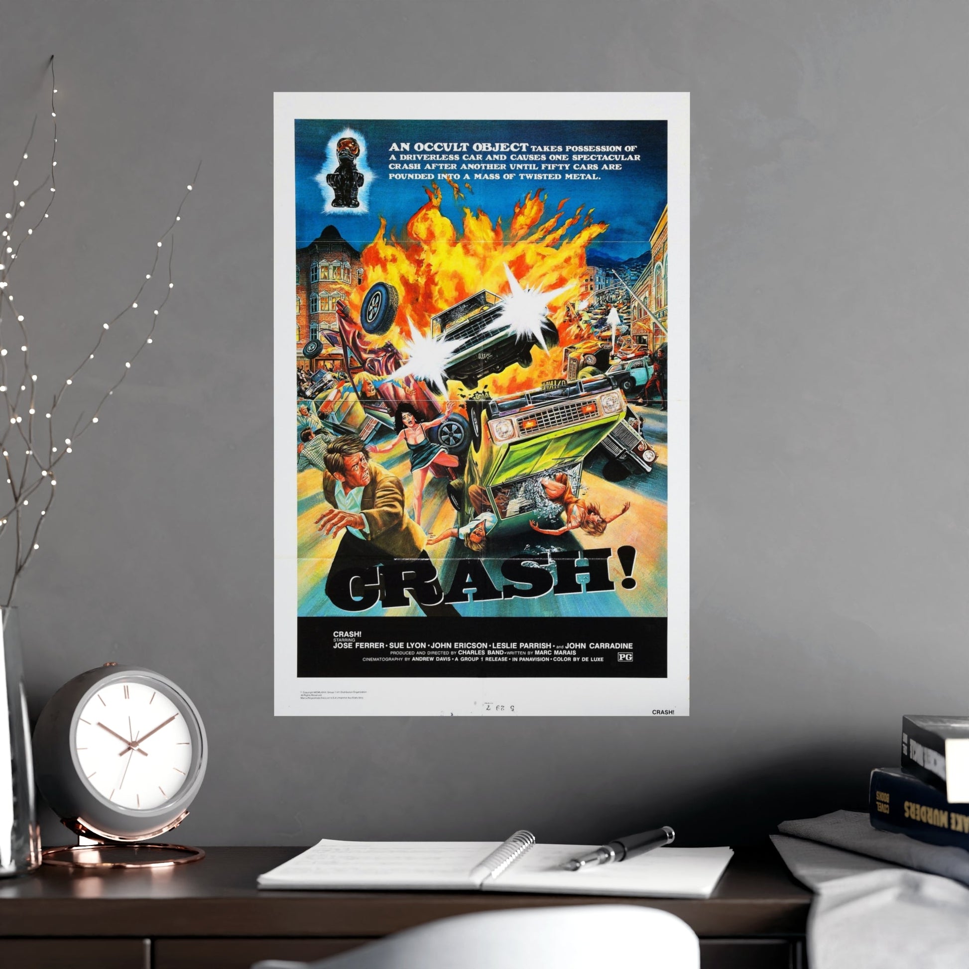 CRASH 1977 - Paper Movie Poster-The Sticker Space