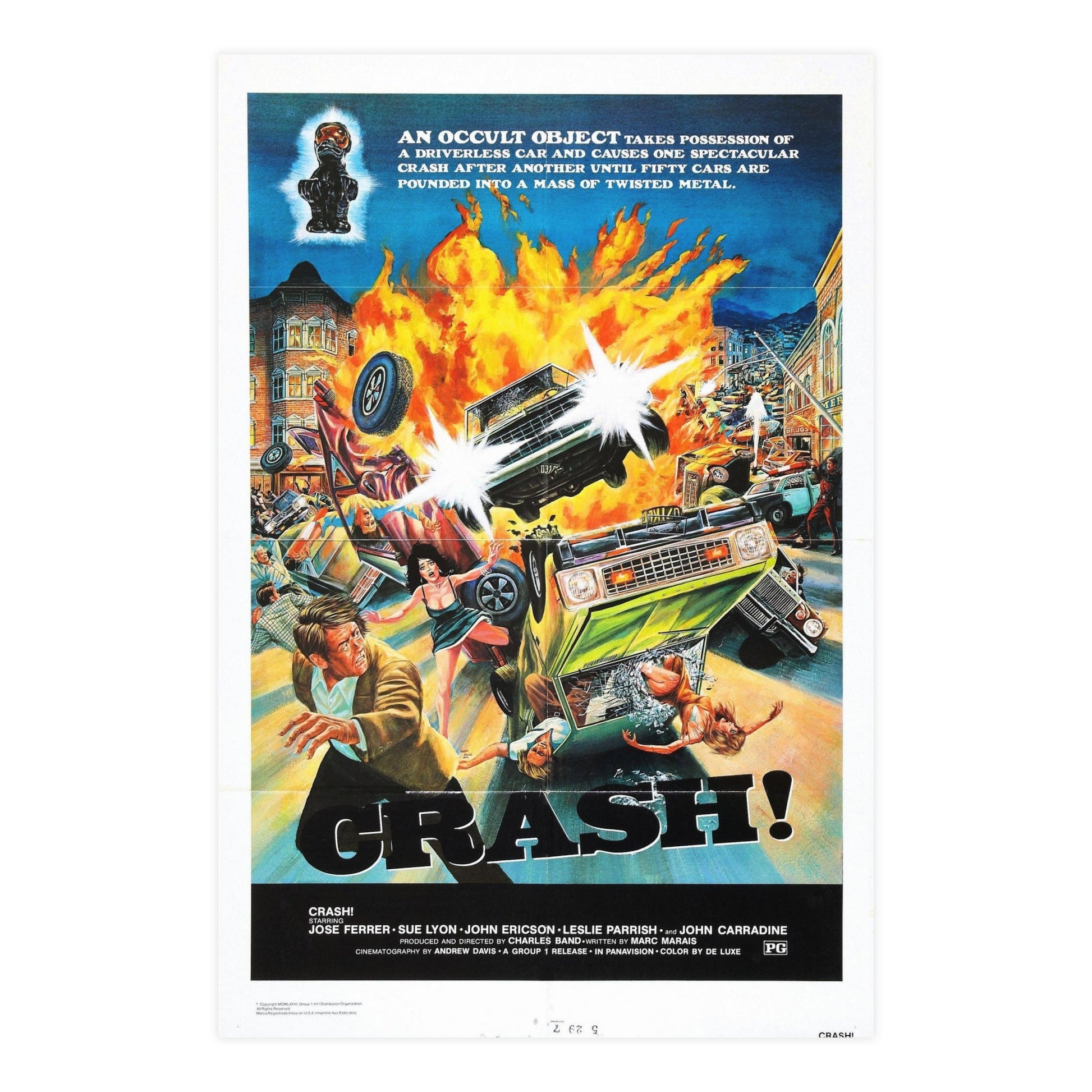 CRASH 1977 - Paper Movie Poster-24″ x 36″ (Vertical)-The Sticker Space