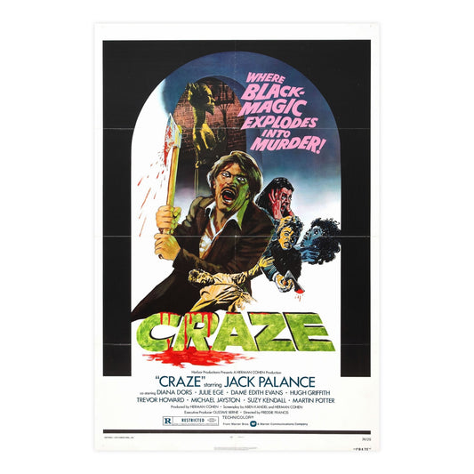 CRAZE 1974 - Paper Movie Poster-24″ x 36″ (Vertical)-The Sticker Space