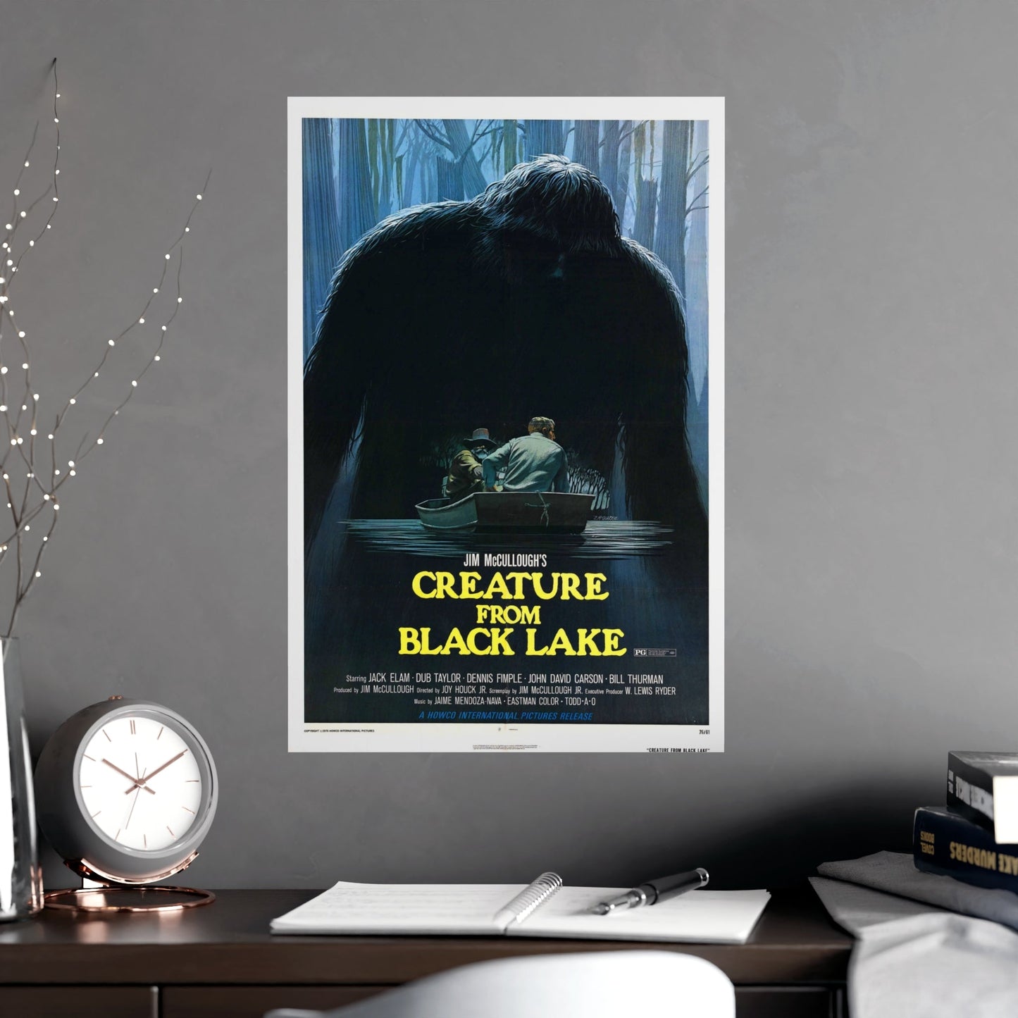 CREATURE FROM BLACK LAKE 1976 - Paper Movie Poster-The Sticker Space