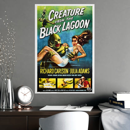 CREATURE FROM THE BLACK LAGOON 1954 - Paper Movie Poster-The Sticker Space