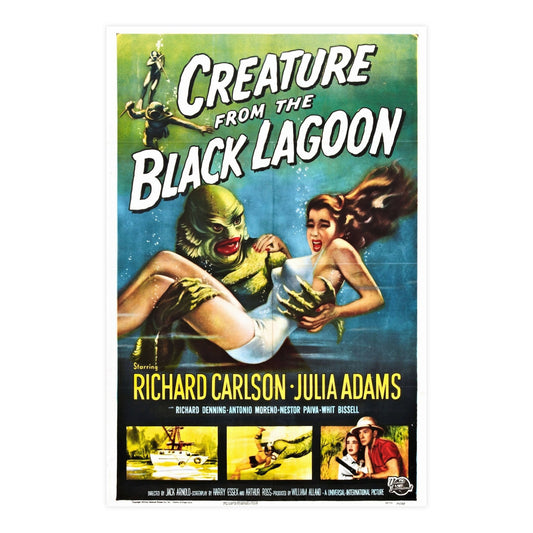 CREATURE FROM THE BLACK LAGOON 1954 - Paper Movie Poster-24″ x 36″ (Vertical)-The Sticker Space