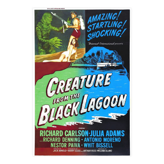 CREATURE FROM THE BLACK LAGOON (2) 1954 - Paper Movie Poster-24″ x 36″ (Vertical)-The Sticker Space