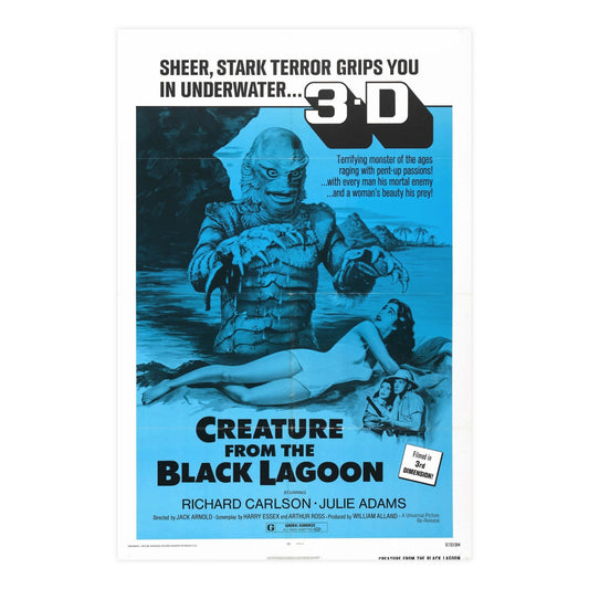CREATURE FROM THE BLACK LAGOON (4) 1954 - Paper Movie Poster-24″ x 36″ (Vertical)-The Sticker Space