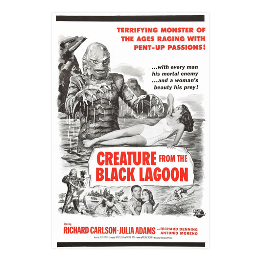 CREATURE FROM THE BLACK LAGOON (8) 1954 - Paper Movie Poster-24″ x 36″ (Vertical)-The Sticker Space