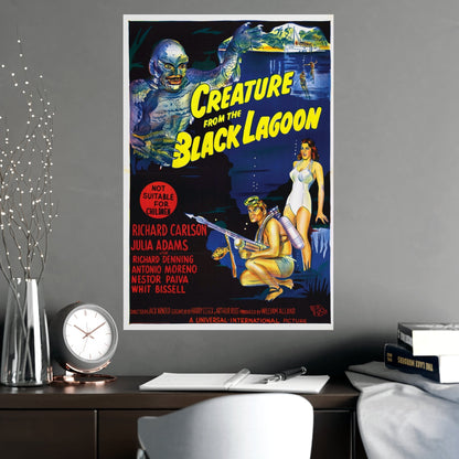 CREATURE FROM THE BLACK LAGOON (9) 1954 - Paper Movie Poster-The Sticker Space