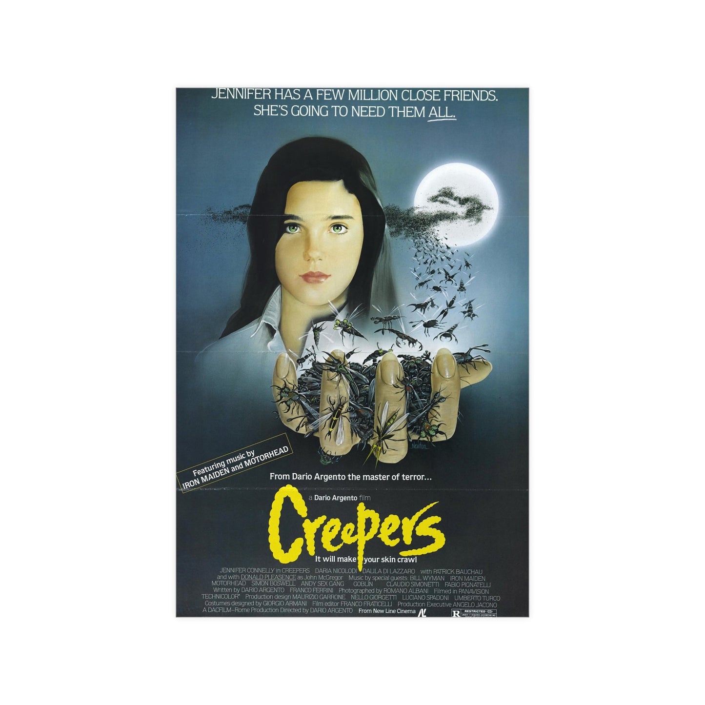 CREEPERS (PHENOMENA) 1985 - Paper Movie Poster-12″ x 18″ (Vertical)-The Sticker Space