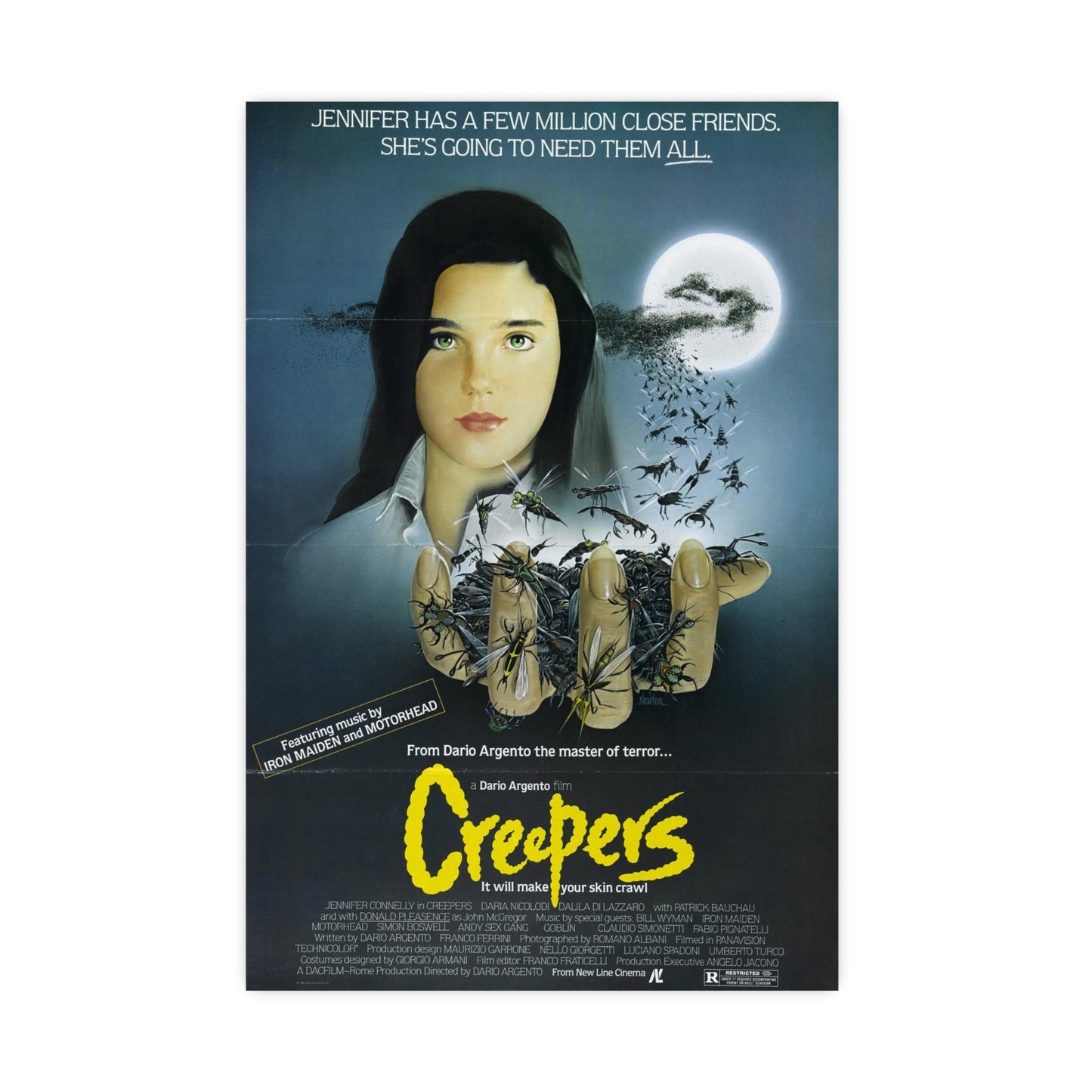 CREEPERS (PHENOMENA) 1985 - Paper Movie Poster-16″ x 24″ (Vertical)-The Sticker Space