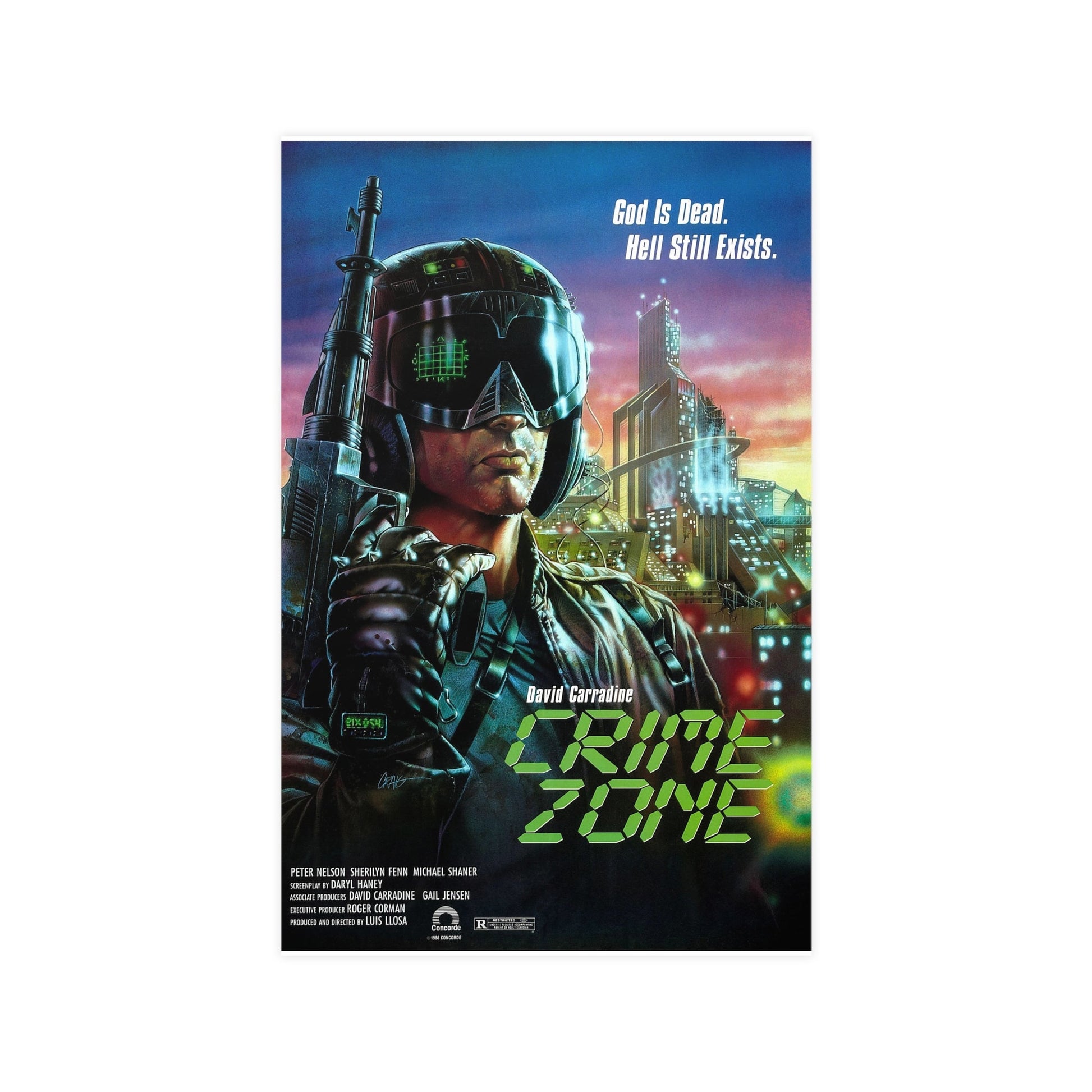 CRIME ZONE 1988 - Paper Movie Poster-11″ x 17″ (Vertical)-The Sticker Space