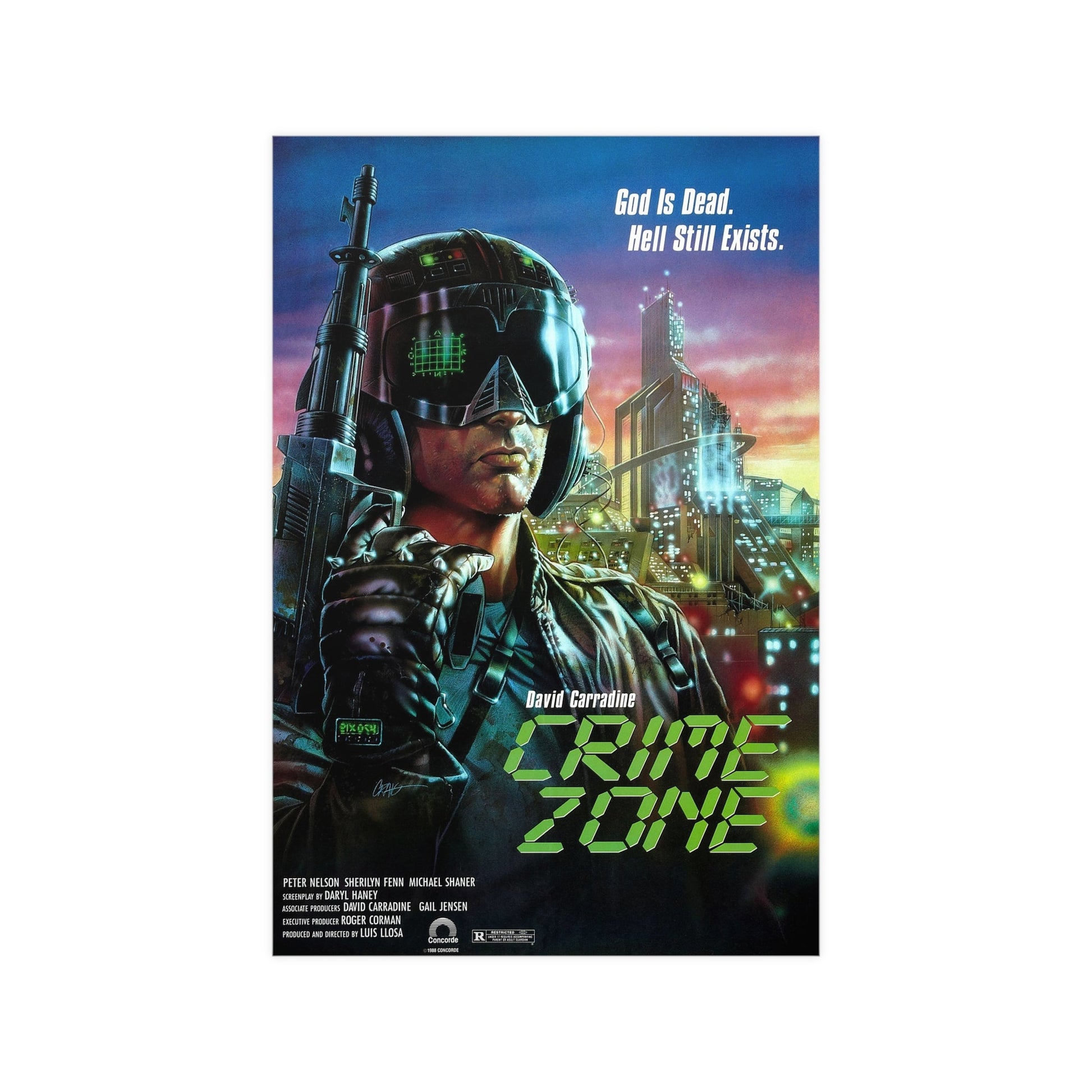 CRIME ZONE 1988 - Paper Movie Poster-12″ x 18″ (Vertical)-The Sticker Space