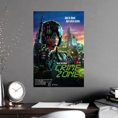 CRIME ZONE 1988 - Paper Movie Poster-The Sticker Space