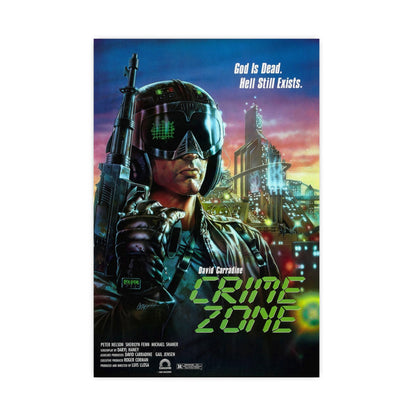 CRIME ZONE 1988 - Paper Movie Poster-16″ x 24″ (Vertical)-The Sticker Space