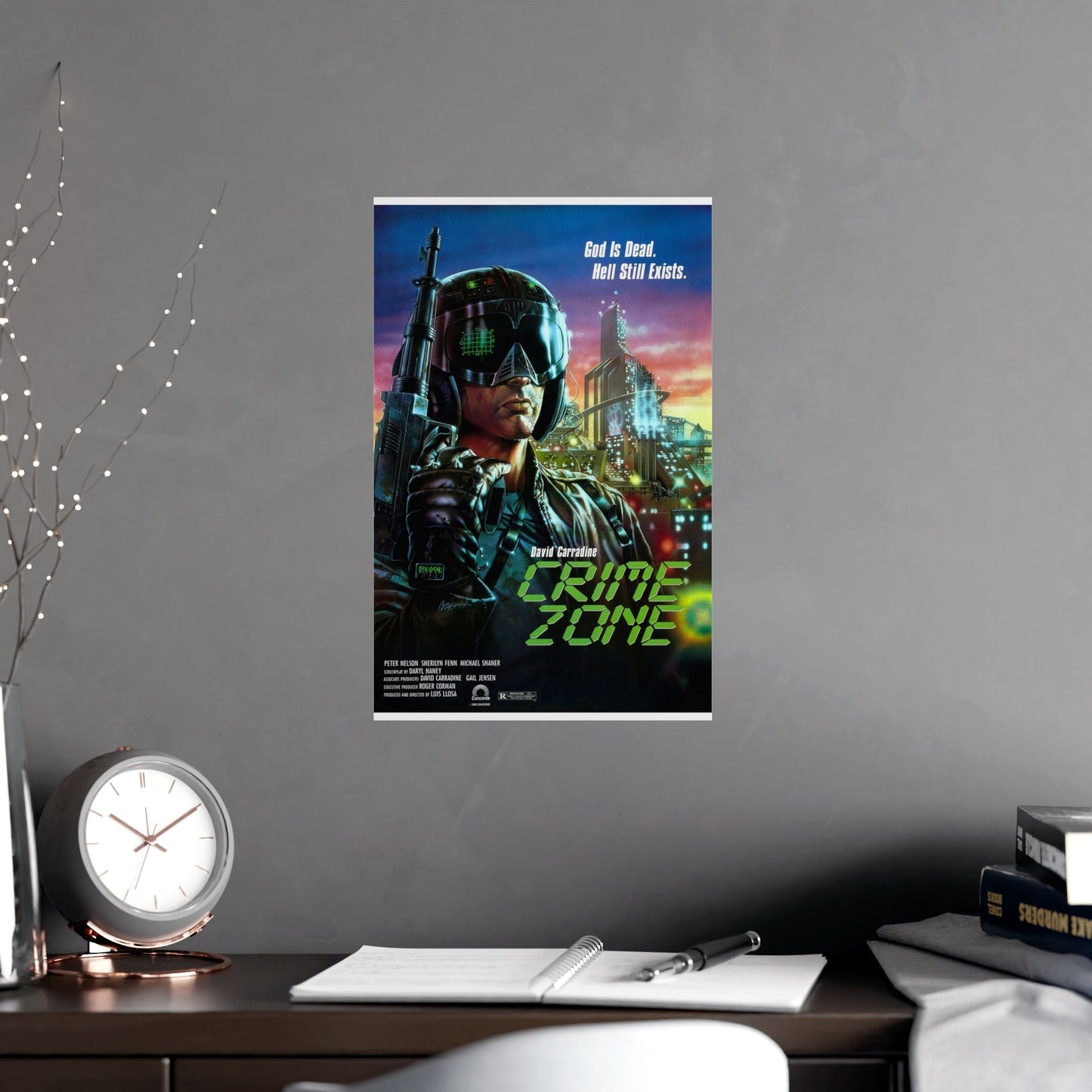 CRIME ZONE 1988 - Paper Movie Poster-The Sticker Space
