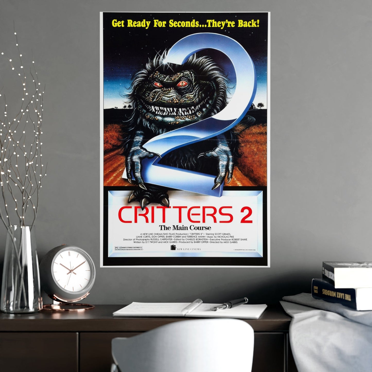 CRITTERS 2 THE MAIN COURSE 1988 - Paper Movie Poster-The Sticker Space