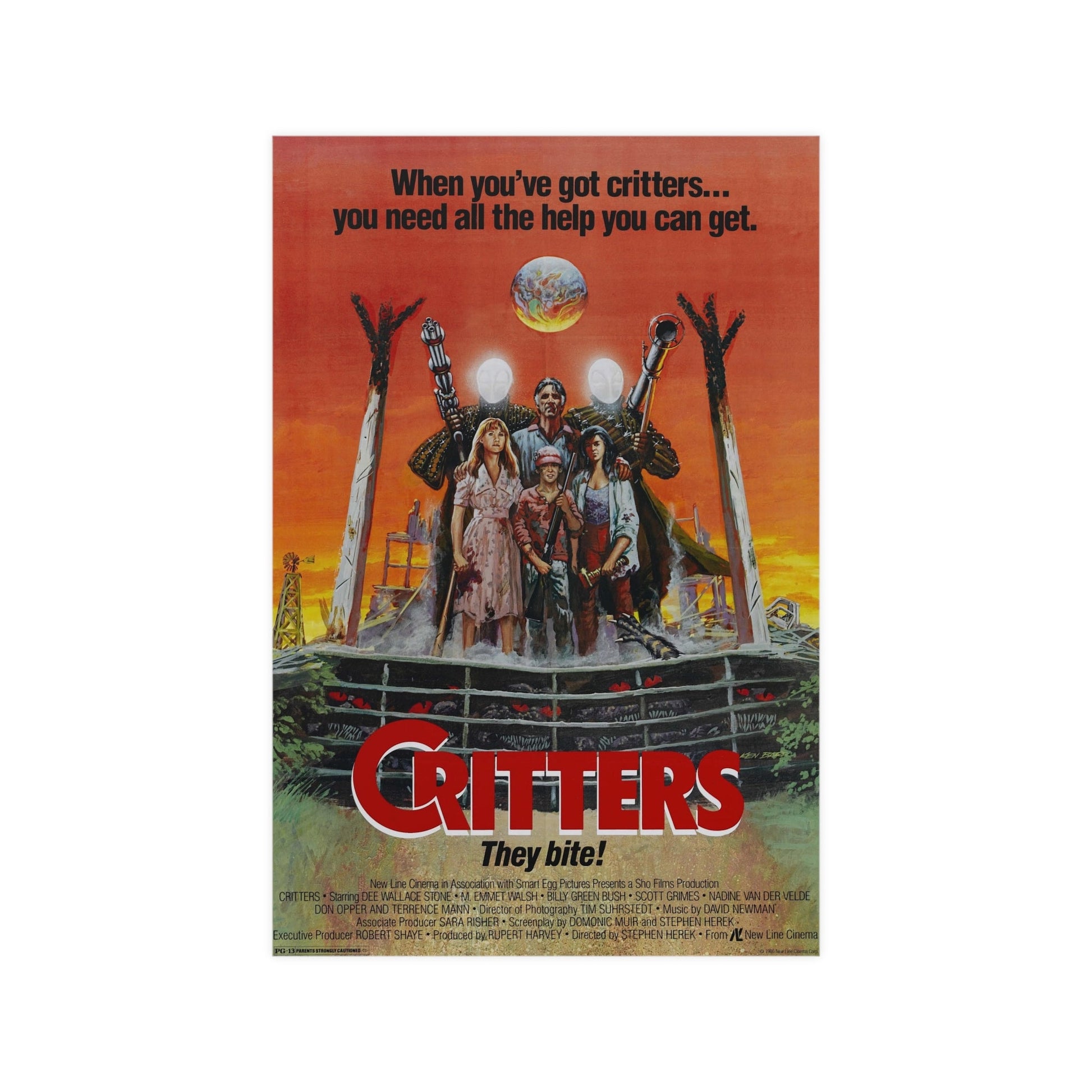 CRITTERS (3) 1986 - Paper Movie Poster-12″ x 18″ (Vertical)-The Sticker Space
