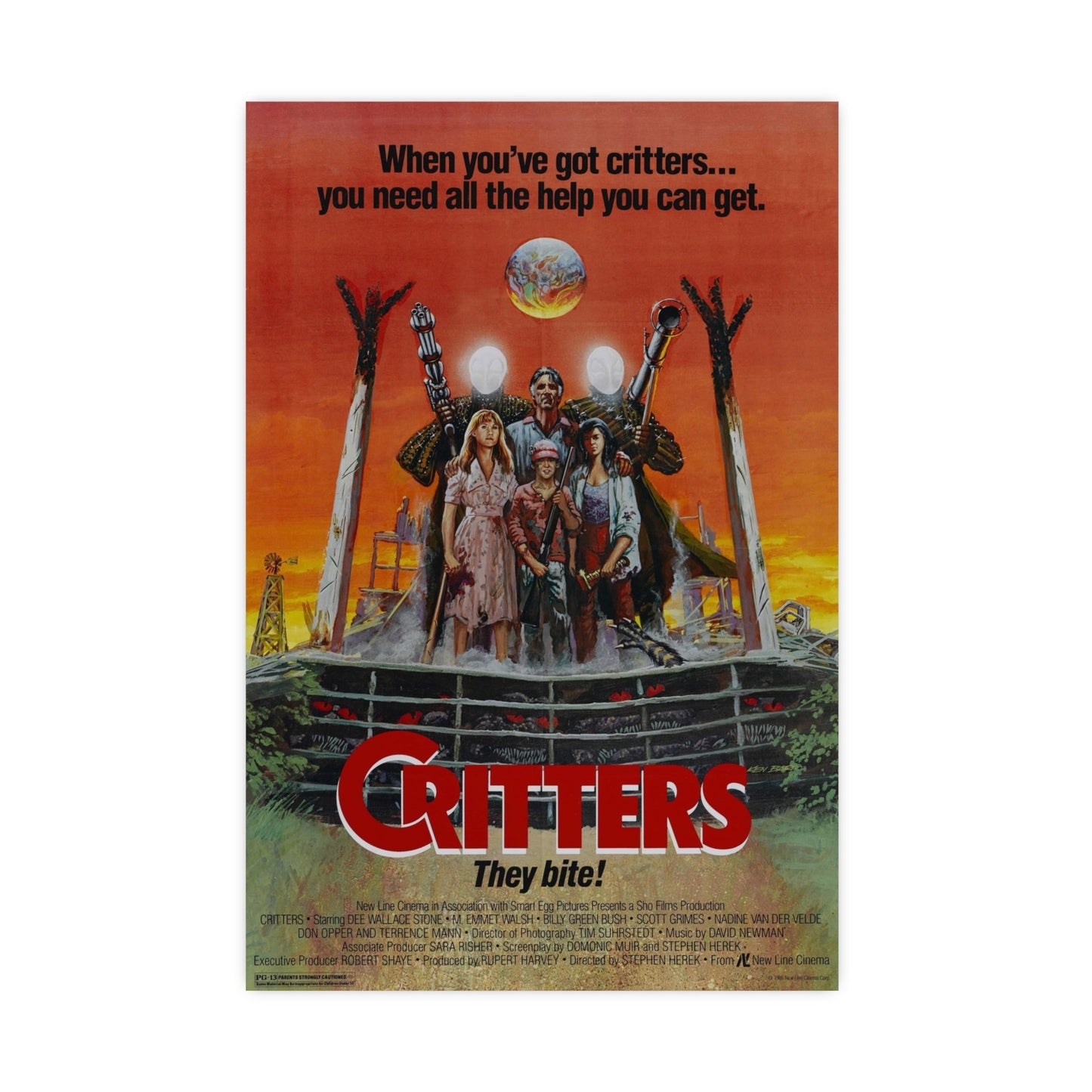 CRITTERS (3) 1986 - Paper Movie Poster-16″ x 24″ (Vertical)-The Sticker Space