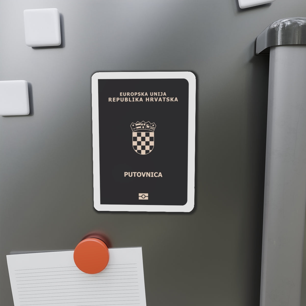 Croatia Passport - Die-Cut Magnet-The Sticker Space