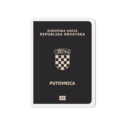 Croatia Passport - Die-Cut Magnet-4" x 4"-The Sticker Space