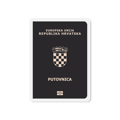 Croatia Passport - Die-Cut Magnet-6 × 6"-The Sticker Space
