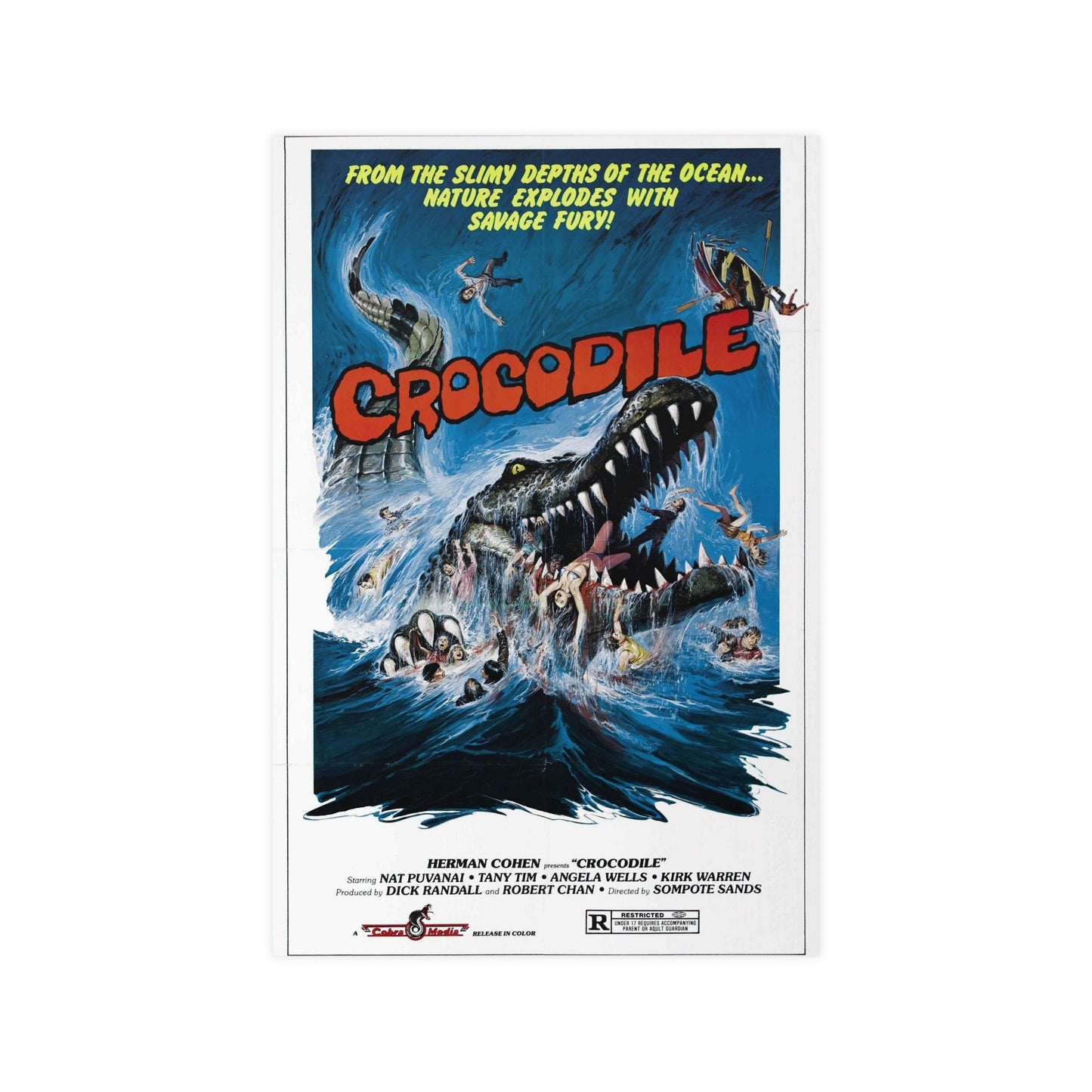 CROCODILE (CHORAKHE) 1979 - Paper Movie Poster-12″ x 18″ (Vertical)-The Sticker Space