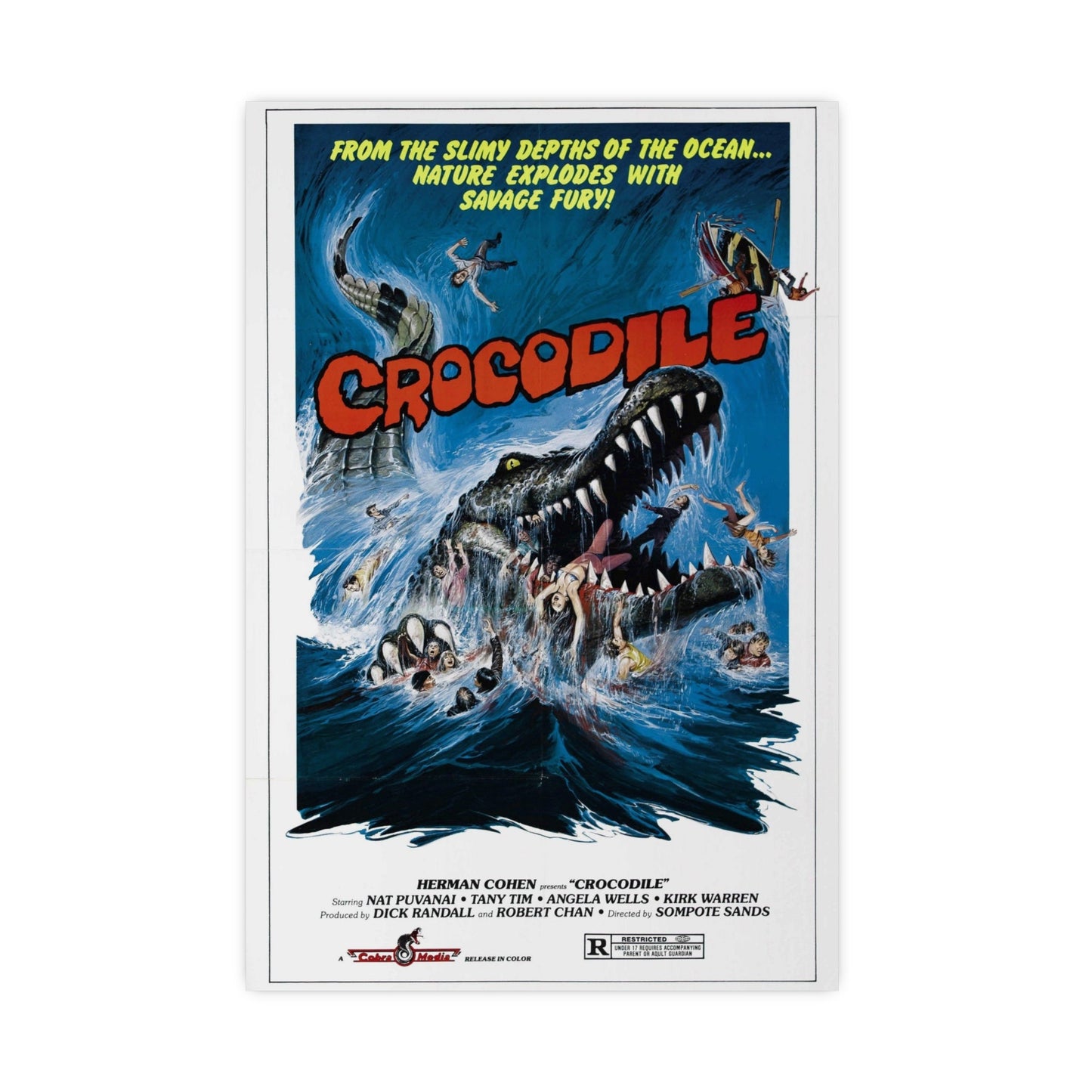 CROCODILE (CHORAKHE) 1979 - Paper Movie Poster-16″ x 24″ (Vertical)-The Sticker Space