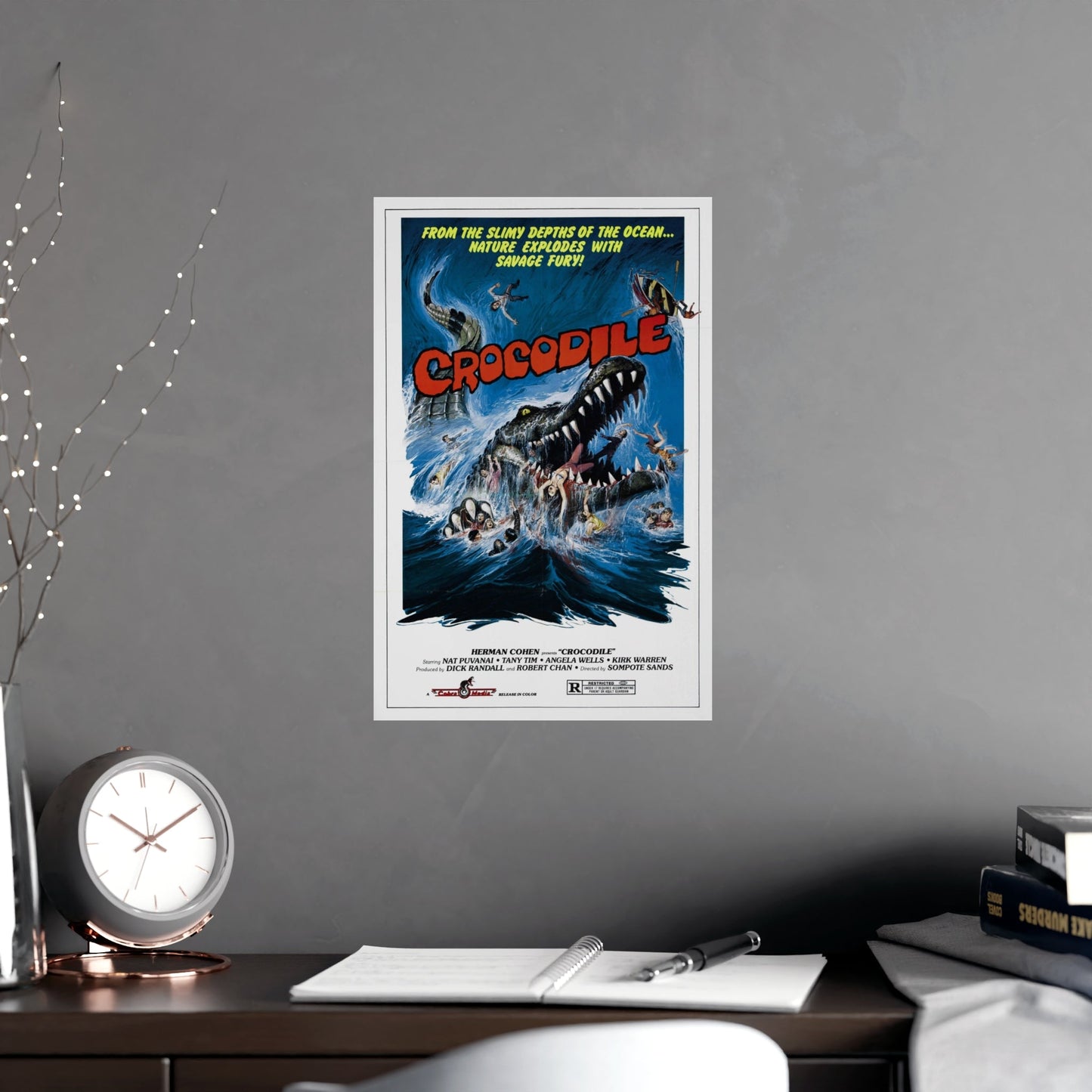 CROCODILE (CHORAKHE) 1979 - Paper Movie Poster-The Sticker Space