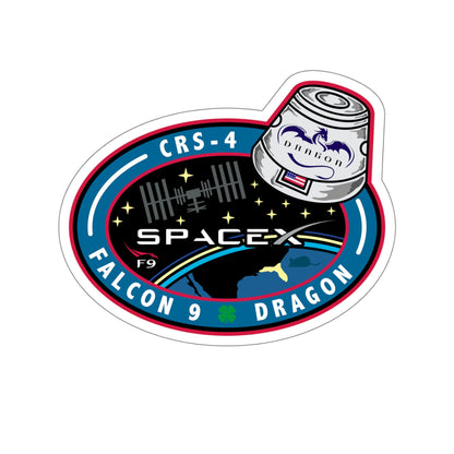CRS-4 (SpaceX) STICKER Vinyl Die-Cut Decal-6 Inch-The Sticker Space