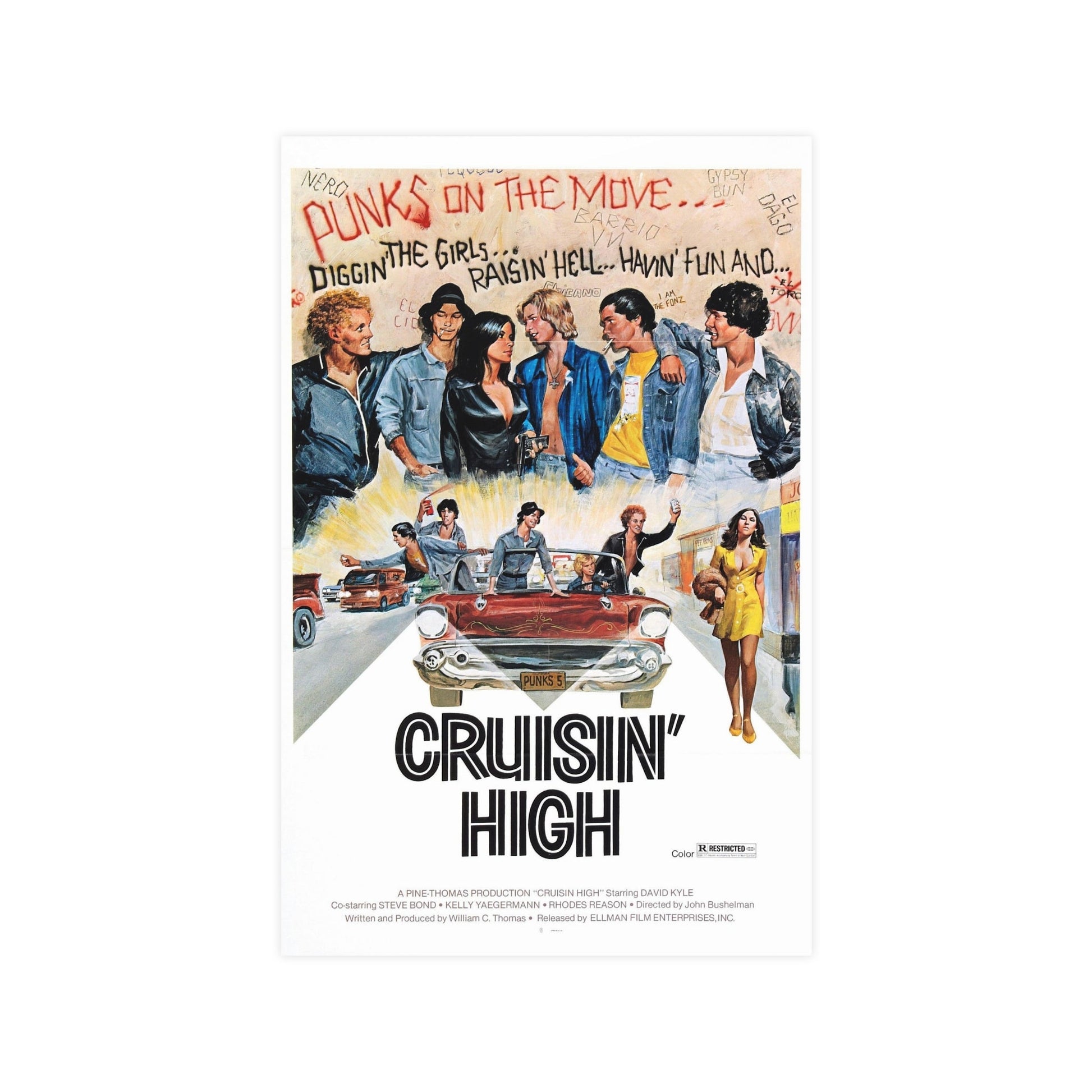 CRUISIN' HIGH (CAT MURKIL AND THE SILKS) 1976 - Paper Movie Poster-11″ x 17″ (Vertical)-The Sticker Space