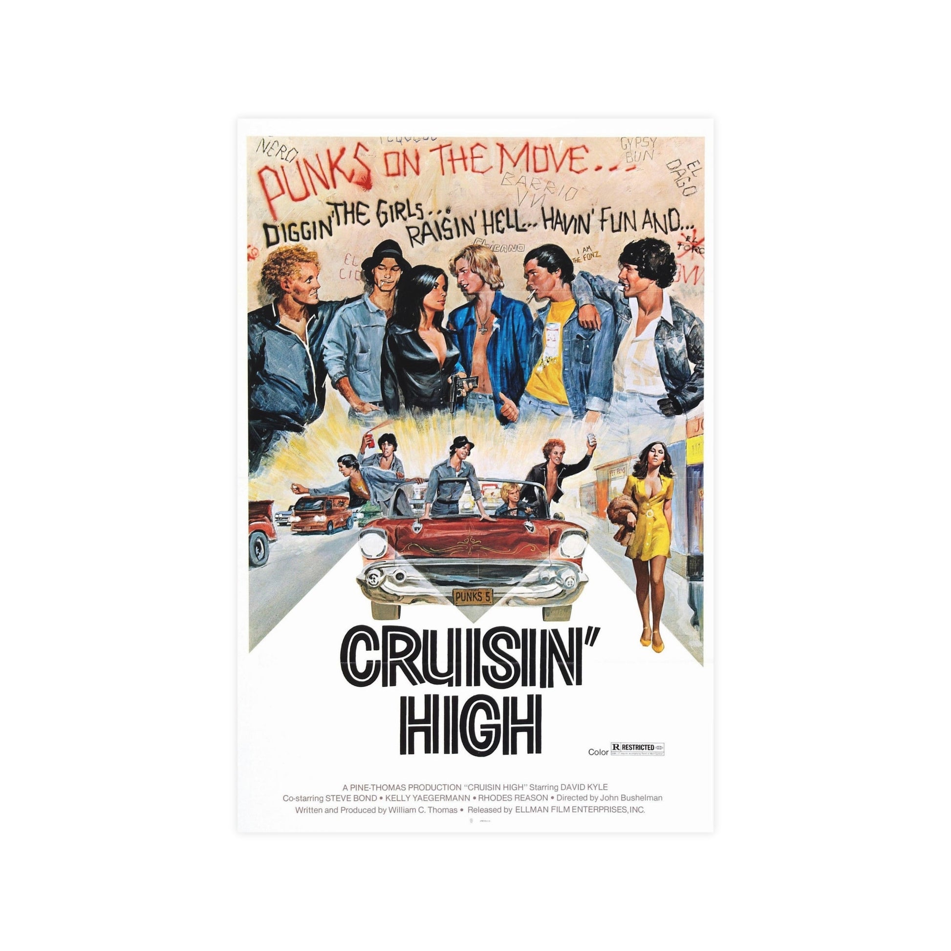 CRUISIN' HIGH (CAT MURKIL AND THE SILKS) 1976 - Paper Movie Poster-12″ x 18″ (Vertical)-The Sticker Space