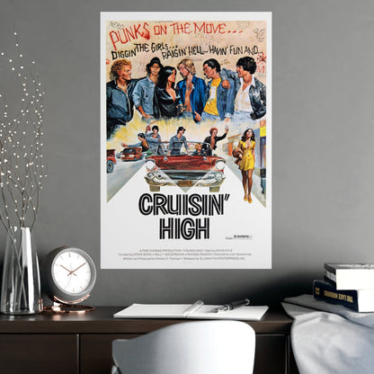 CRUISIN' HIGH (CAT MURKIL AND THE SILKS) 1976 - Paper Movie Poster-The Sticker Space