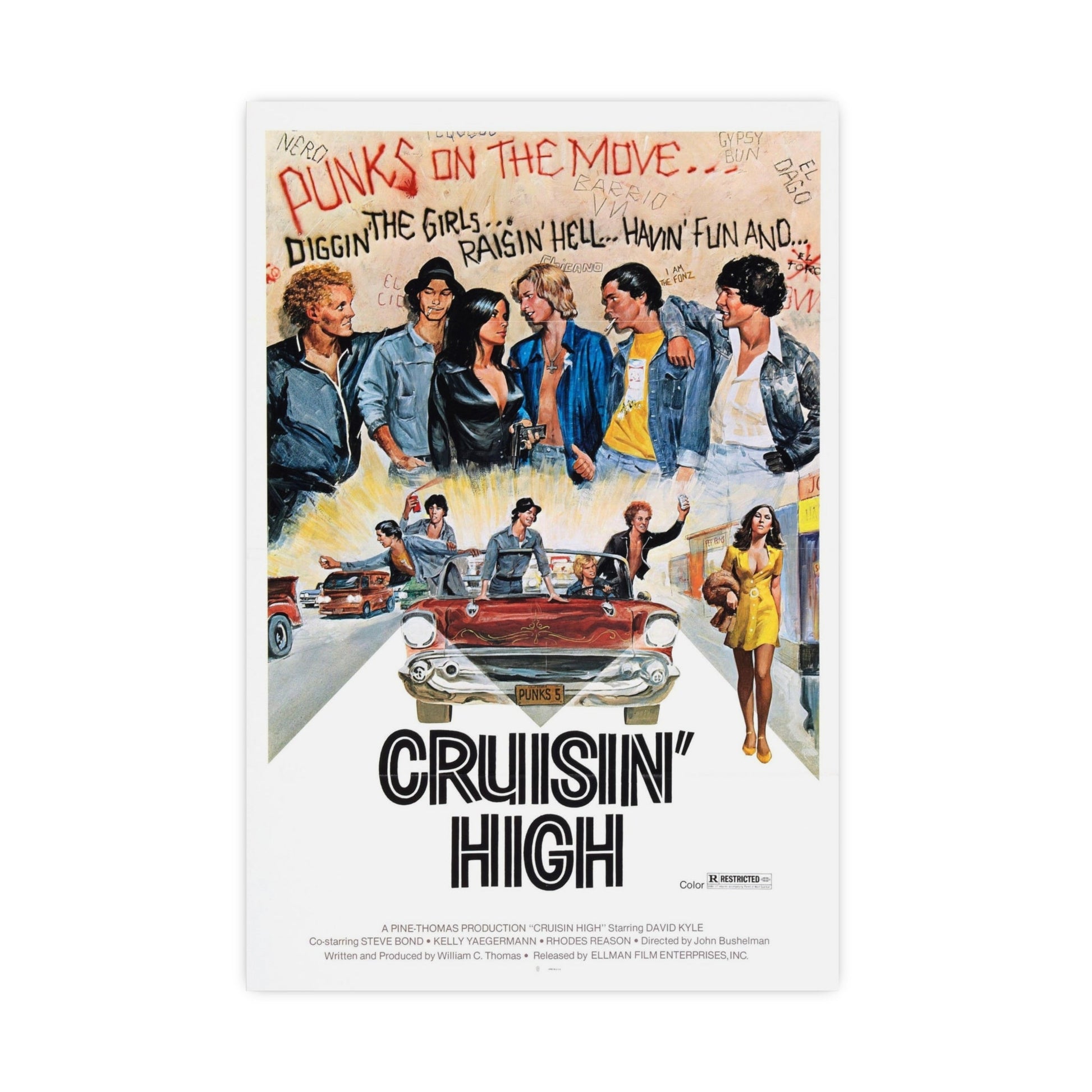 CRUISIN' HIGH (CAT MURKIL AND THE SILKS) 1976 - Paper Movie Poster-20″ x 30″ (Vertical)-The Sticker Space