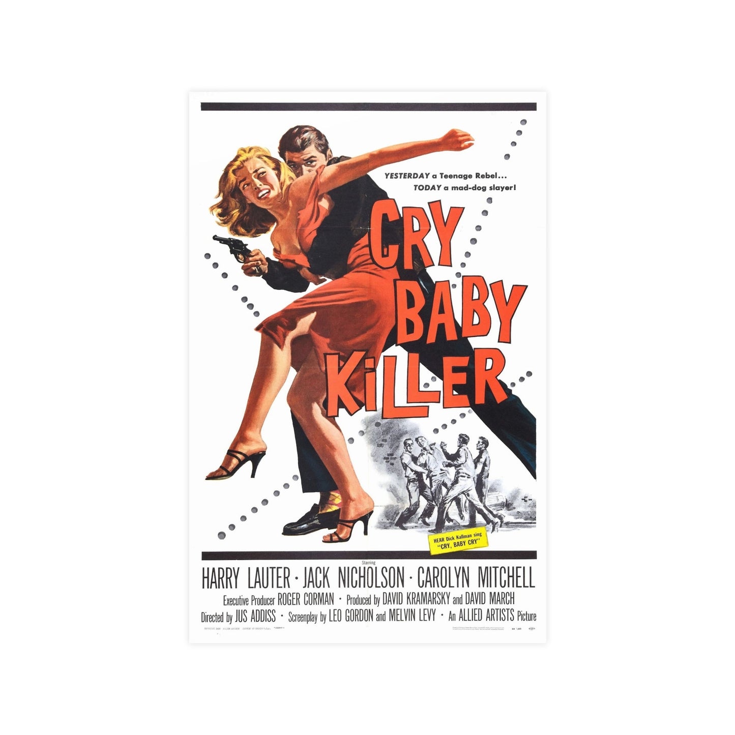 CRY BABY KILLER 1958 - Paper Movie Poster-11″ x 17″ (Vertical)-The Sticker Space