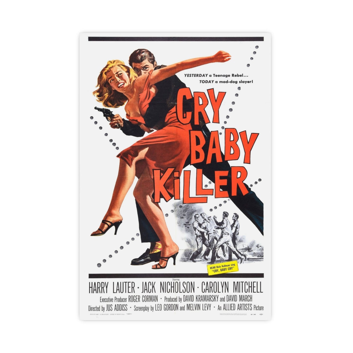 CRY BABY KILLER 1958 - Paper Movie Poster-16″ x 24″ (Vertical)-The Sticker Space