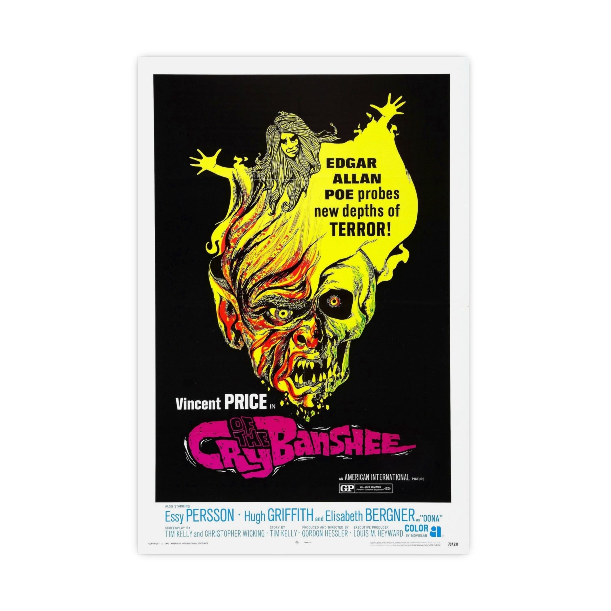CRY OF THE BANSHEE 1970 - Paper Movie Poster-16″ x 24″ (Vertical)-The Sticker Space