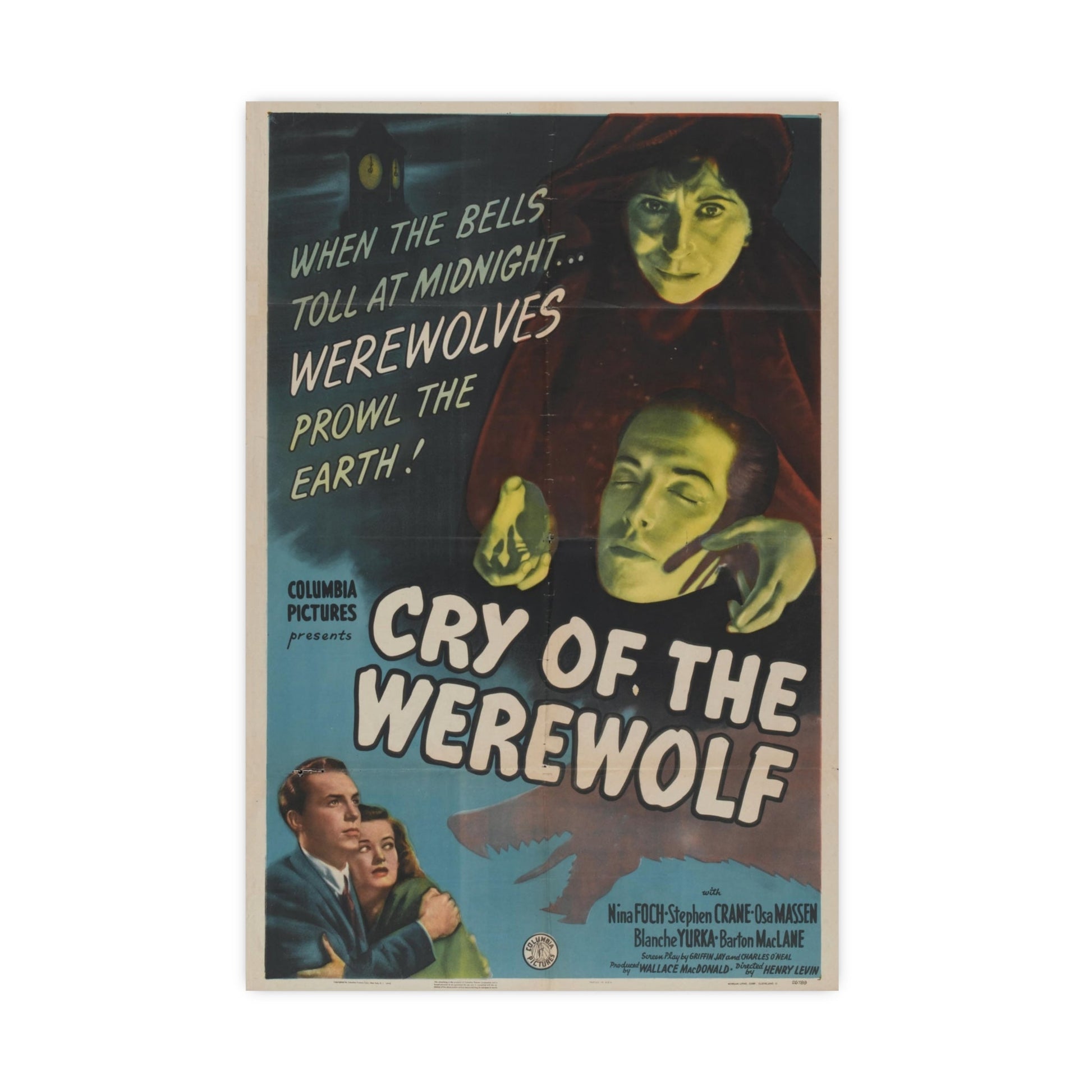 CRY OF THE WEREWOLF 1944 - Paper Movie Poster-16″ x 24″ (Vertical)-The Sticker Space